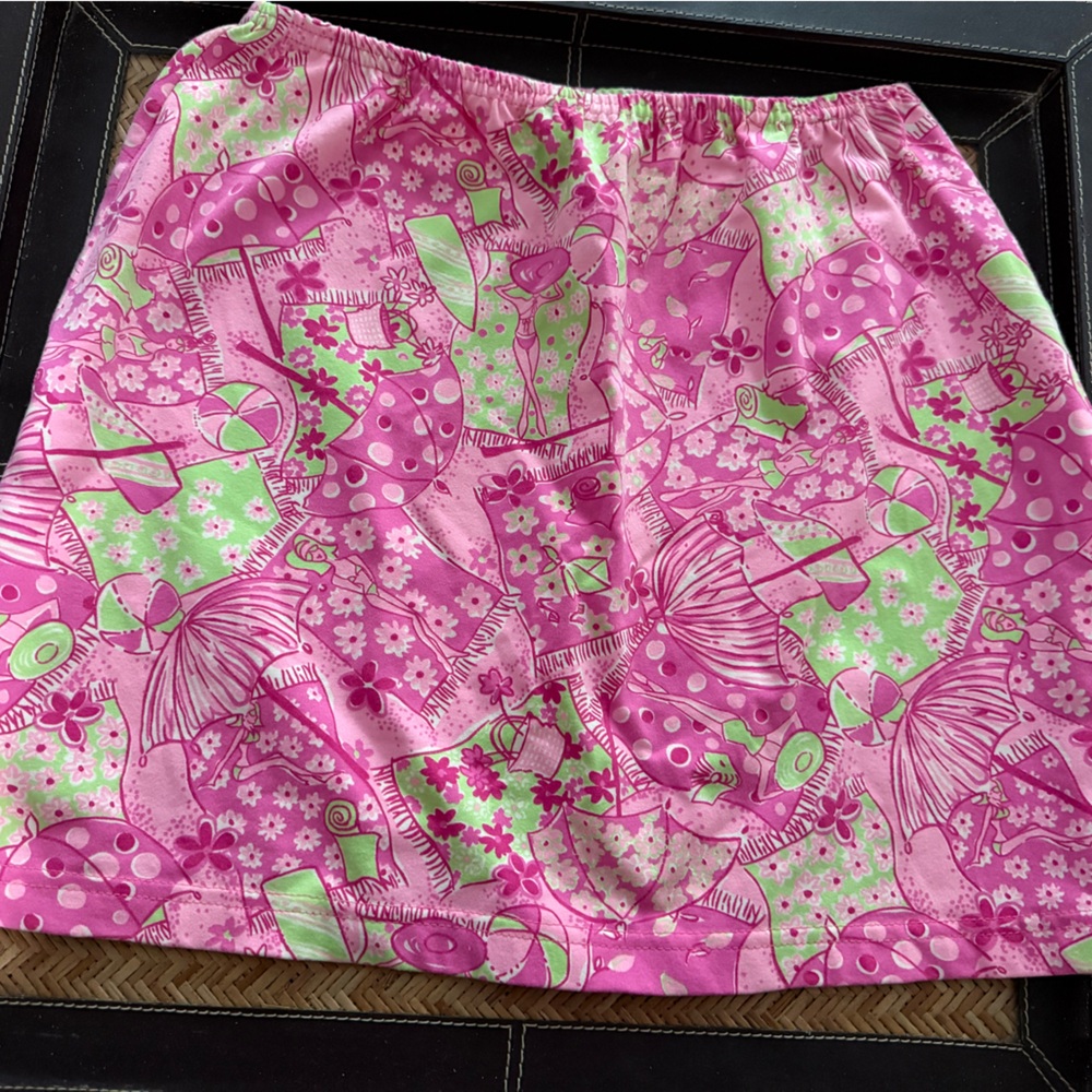 Lilly Pulitzer Vibrant Pink and Green Fabric